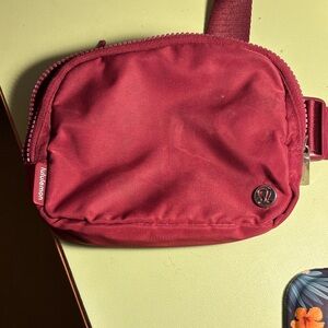 lululemon athletica Burgundy Belt Bag